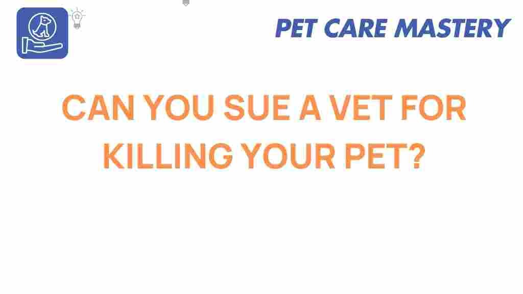 can-you-sue-vet-killing-pet